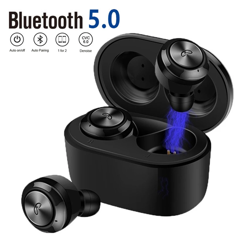 

Wireless Bluetooth Earphone A6 TWS Earbuds Handsfree Heavy Bass Sport Headset In-Ear Mini Earbuds With Charging Box