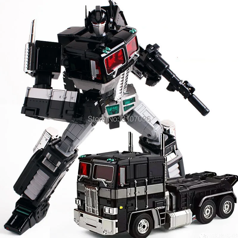 

WJ MPP10 MPP-10B G1 Transformation OP Commander Black Truck Trailer MP Alloy Diecast Leader Oversize Figure Collection Robot Toy