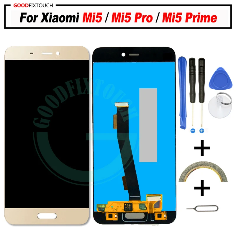 

AAA quality For Xiaomi Mi5 LCD Touch Screen With Frame LCD Display + Touch Panel Replacement for Xiaomi mi 5 Pro Prime