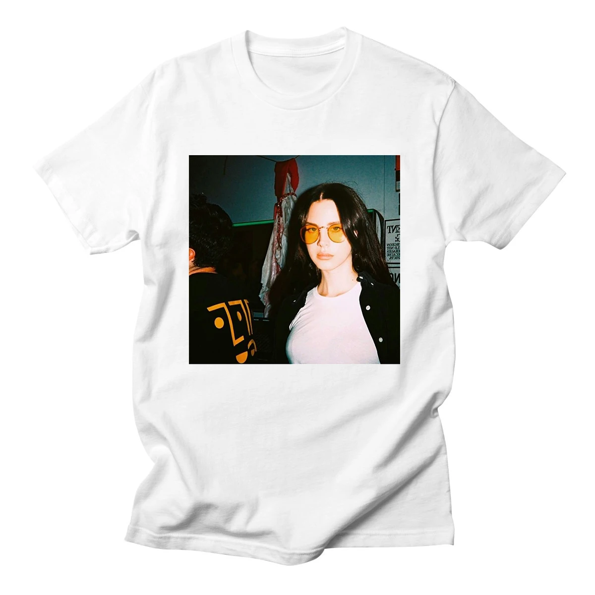

Lana Del Rey Letter Print Casual Funny Shirt for Lady White Top Tee High Quality O-Neck Woman Summer Plus Size Women