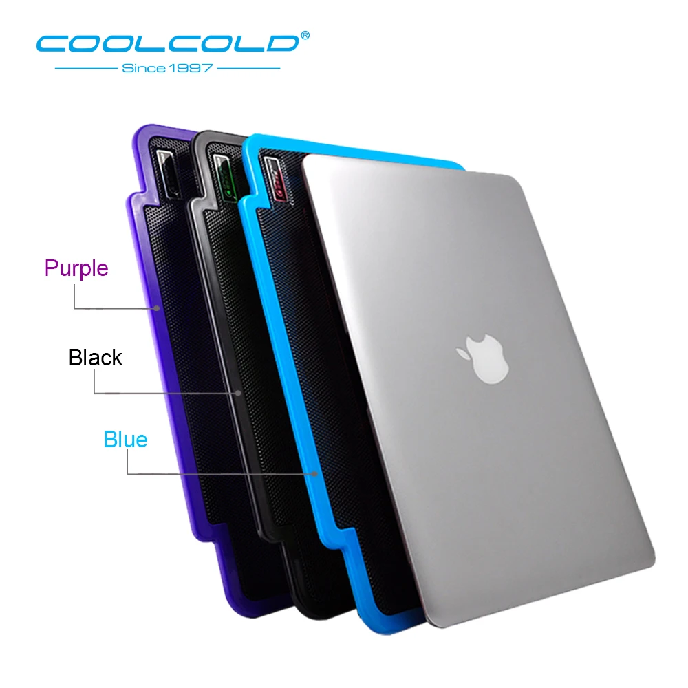 COOLCOLD легкая охлаждающая подставка для ноутбука тонкие вентиляторы USB супер