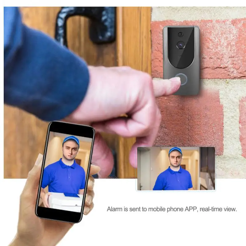 Дверной звонок 720P Wifi IP умный видео дверной беспроводной домашний домофон видимая
