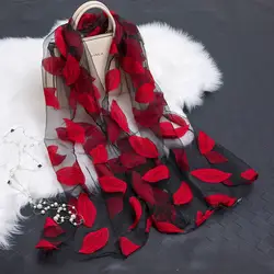 2019 Новый Модный женский летний легкий прозрачный сетчатый платок из органзы
