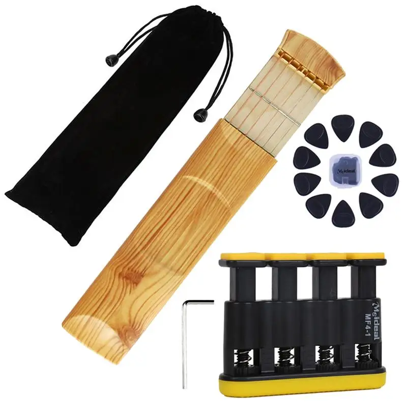1 Set of Finger Training Practical Premium Durable Strengthener Trainer Exerciser for Guitar Musicians | Спорт и развлечения