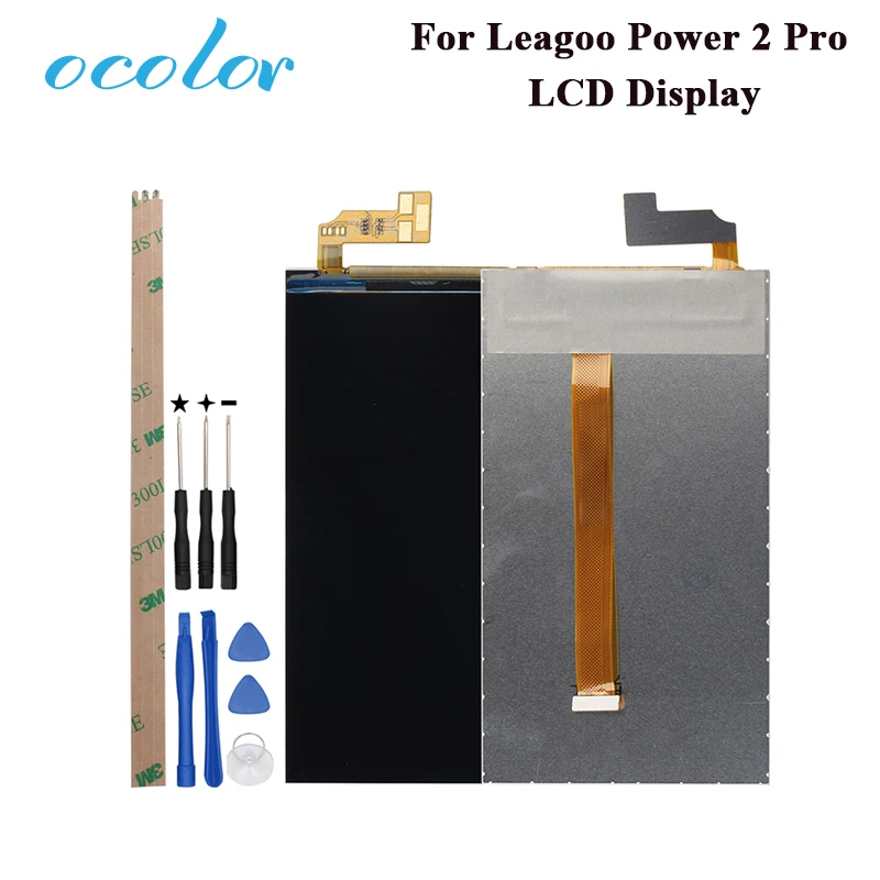 

ocolor For Leagoo Power 2 Pro LCD Display Screen Perfect Repair Parts For Leagoo Power 2 Pro Digital Accessory +Tools +Adhesive