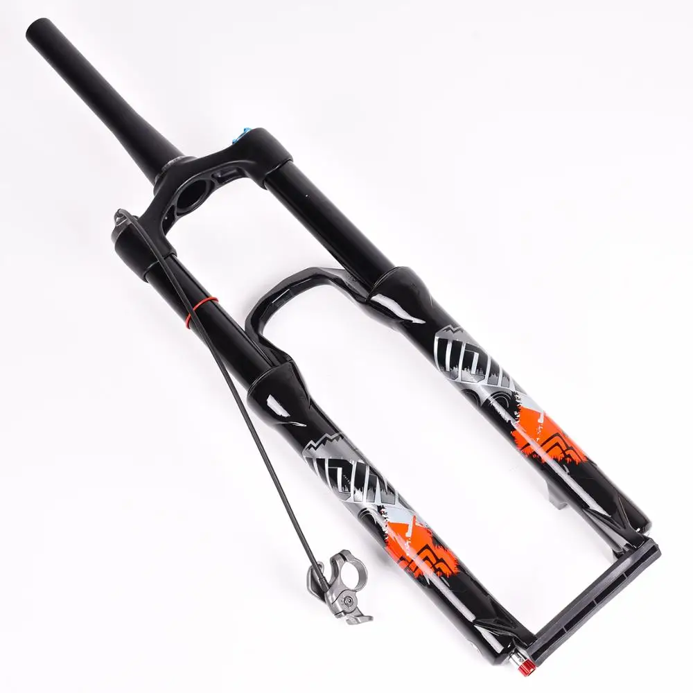 

Bicycle Fork UDING 32 RL 120mm Air 27.5er Inch Fork Suspension Lock Straight Tapered Axle QR Quick Release for MTB Bicycle