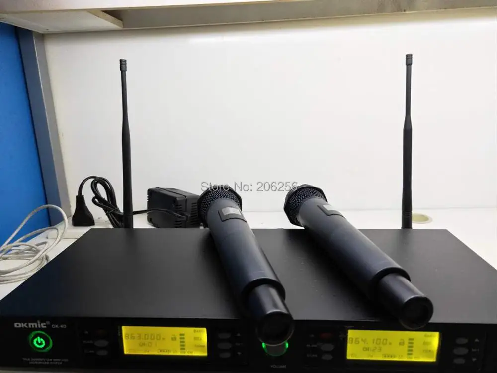 Новая беспроводная микрофонная система OKMIC OK 4D/2H профессиональная UHF/PLL истинное