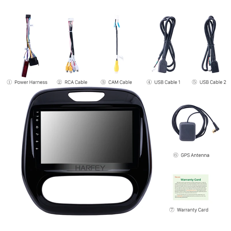 Автомагнитола Harfey 2DIN на Android радио аудио GPS мультимедийный плеер для Renault Captur CLIO