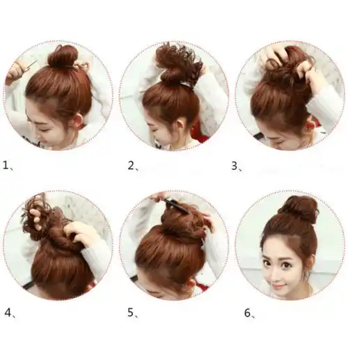 Fashion Natural Curly Messy Bun Hair Piece Scrunchie New Natural