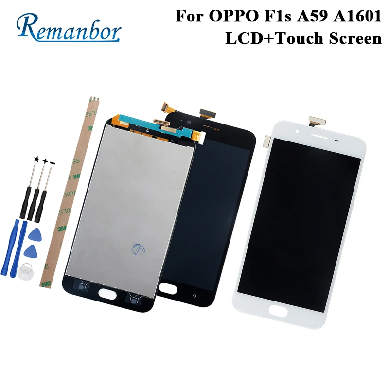 

Remanbor For OPPO F1S A59 A1601 LCD Display And Touch Screen Perfect Repair Parts For OPPO F1S Digital Accessory 5.5 inch +Tools