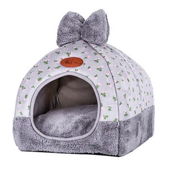 

DannyKarl Cat Litter Closed Folding Cat Warm Pets House Tent Small Pet Dog Kennel Bed Mat Cat Blanket Unfolding Thicken Winter