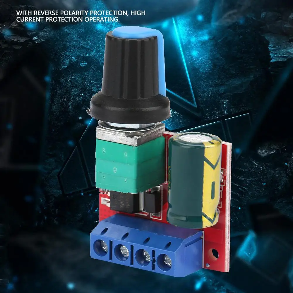 Регулятор скорости двигателя DC 5V 28V 5A регулятор напряжения ШИМ светодиодный