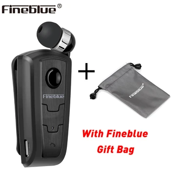 

Fineblue F910 with portable bag suit Wireless Bluetooth 4.0 neck clip telescopic type business headset Stereo Sport earphone