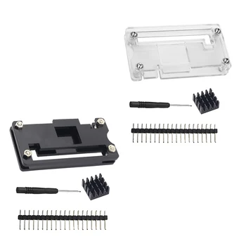 

Acrylic Case Cover Box Shell Aluminum Heatsinks 40 Pin Connector Header Screwdriver Screw Set for Raspberry Pi Zero
