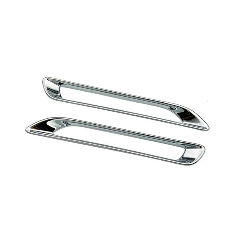 

2pcs Car Rear Fog Light Lamp Cover ABS Chrome Trim For 2019 2020 Toyota Rav4