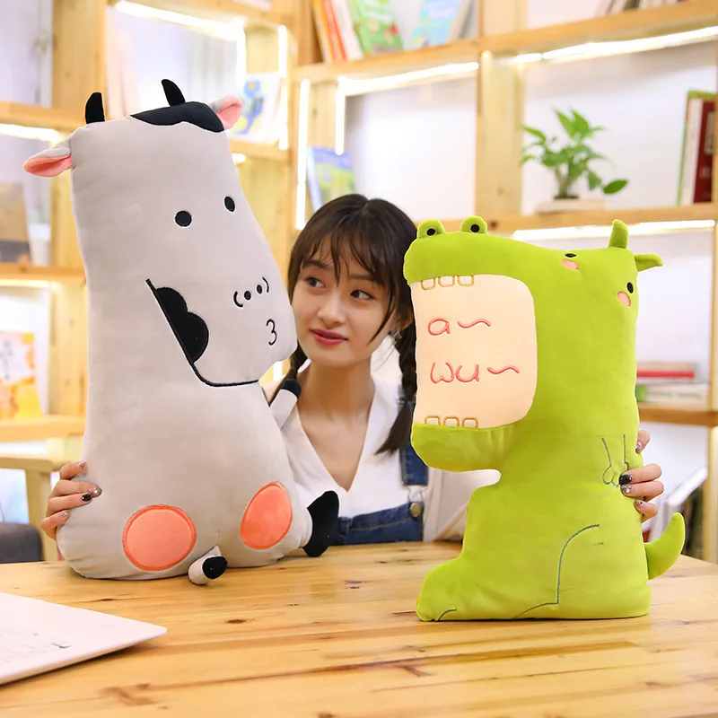 45 см Kawaii Жираф корова Ежик медведь плюшевая подушка милый монстр на день рождения
