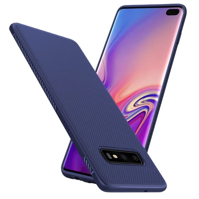 

Lenuo sfor Samsung S10 Case for Samsung Galaxy S10 Cover Shockproof Soft Carbon Fiber Back Cover Phone Cases