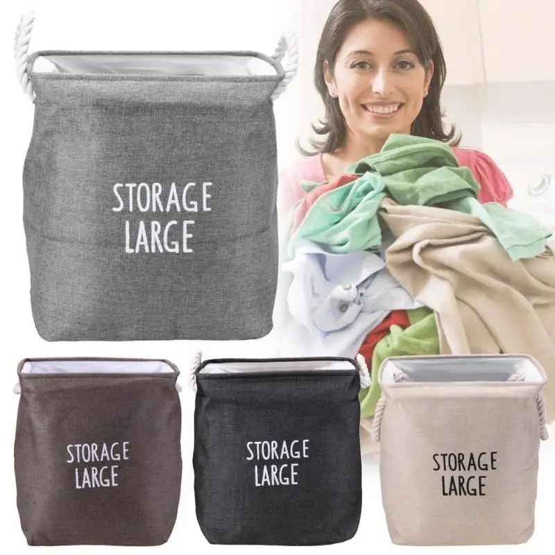 طوي صندوق تخزين لعبة الحاويات الغسيل المنظم حبل النسيج سلة طوي صندوق تخزين لعبة الحاويات الغسيل المنظم حبل النسيج سلة