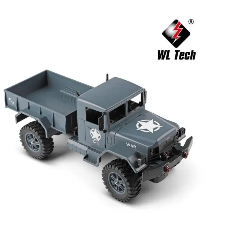 WLtoys 124301 2.4Ghz 1/12 4WD Off-road RC Military Truck Vehicle RC Car Remote Control for Kids Children Toy Gift Present