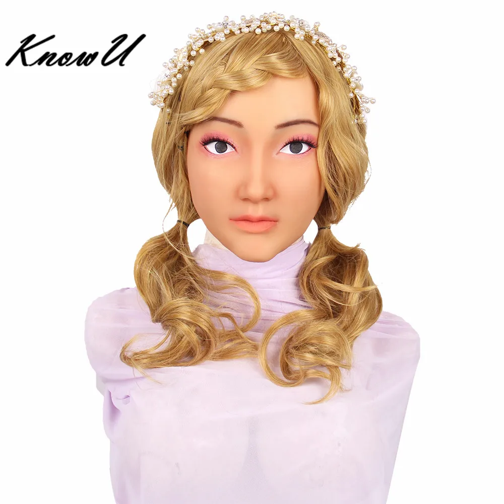 

Masquerade Halloween Halloween Mask Silicone Facial Crossdresser máscara de silicona femenina силиконовая женская маска