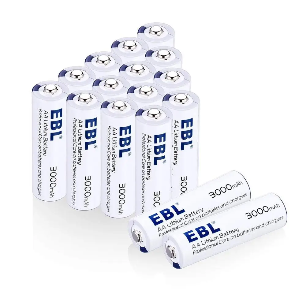 Батарейки EBL AA 1 5 В литиевые батарейки размера 16 шт. Ультра подходящая мышь