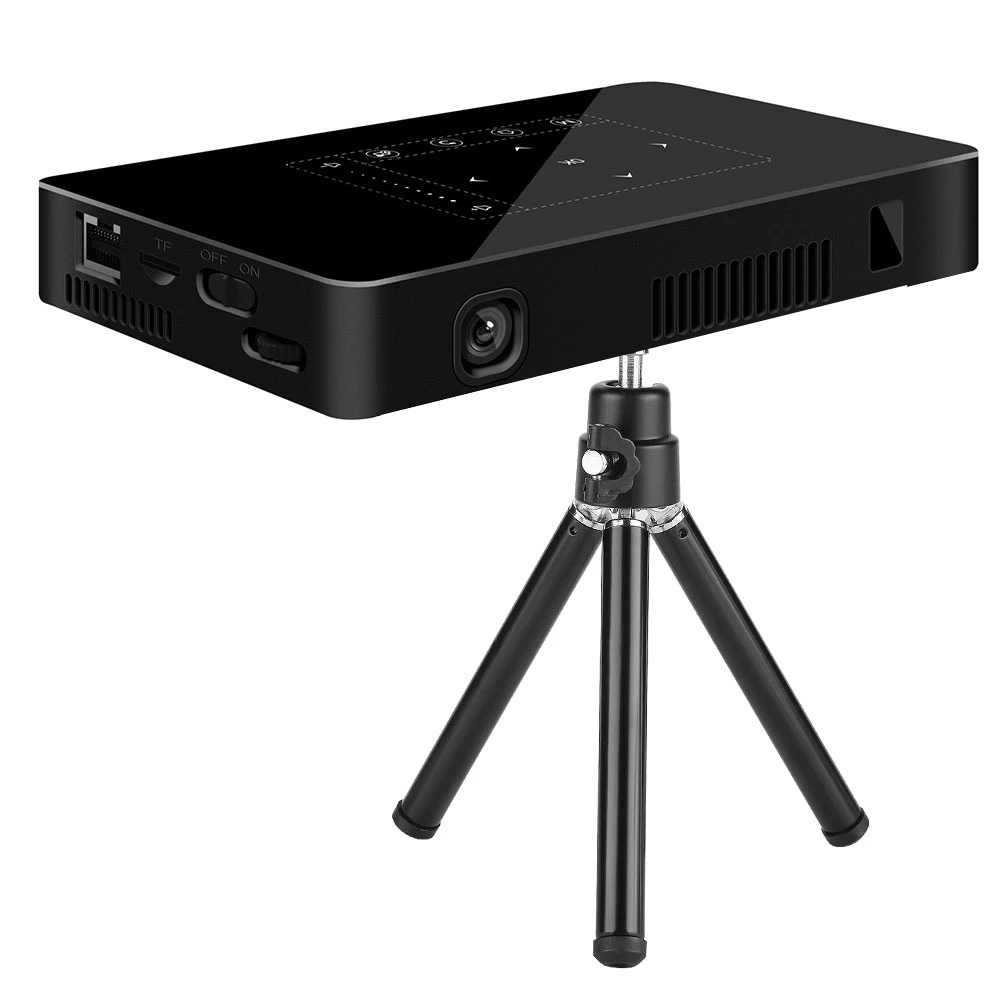 Home Theater Mini Portable HD 4K Smart Projector 2+16G WiFi 2.4G/5G /3.5mm/TF/USB 100-240V ev sinema ses sistemi