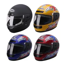 Casco del motociclo Mens Moto Casco di Alta Qualità Caldo Pieno di Copertura In Plastica ABS Casco di Sicurezza 4 Colori Disponibili