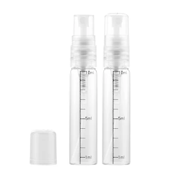 

200pcs 10ML Mini Portable Scale Glass Perfume Bottle With Atomizer Empty Cosmetic Containers For Travel by DHL