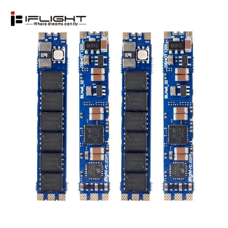 

iFlight SucceX 50A Slick 2-6S BLHeli 32Bit Dshot1200 Single ESC W/ RGB LED/Telemetry/Current Sensor for RC FPV Racing Frames