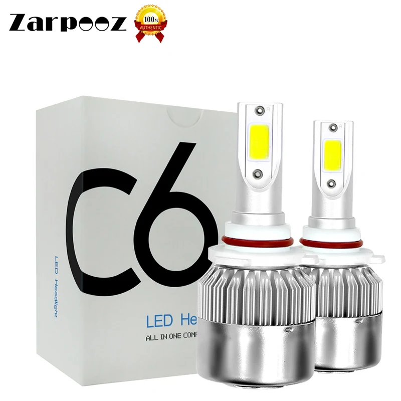 Светодиодный фонарь Zarpooz 12 В H7 светодиодный H4 HB2 H1 H3 H11 HB3 9005 HB4 9006 9004 9007 72 Вт 8000lm