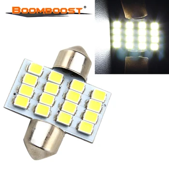 

hot sale 12V 10 Pieces Auto LED COB Wedge Packing Light Car LED License Plate Dome Festoon Door Light 3528 31MM 16SMD