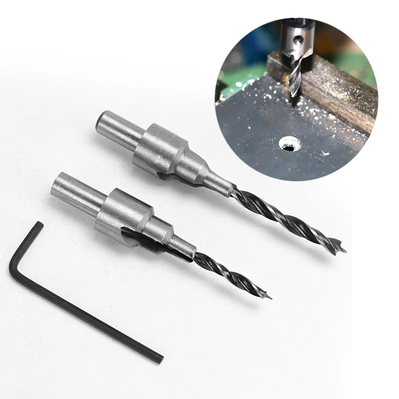 

3pcs/set Countersink Drill Bit Power Tools Speed Out Twist Bits Saw Drilling New
