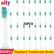 32 шт Съемные насадки для зубной щетки для Philips Sonicare ProResults HX6014/13 Совместимость с Sonicare Flexcare HealthyWhite