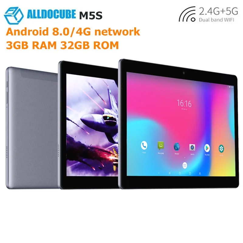 

ALLDOCUBE M5S 4G Phablet Tablets 10.1'' Dual SIM Card Deca Core Android 8.0 Phone Call Tablets 3GB+32GB 5MP Cameras Tablet PC