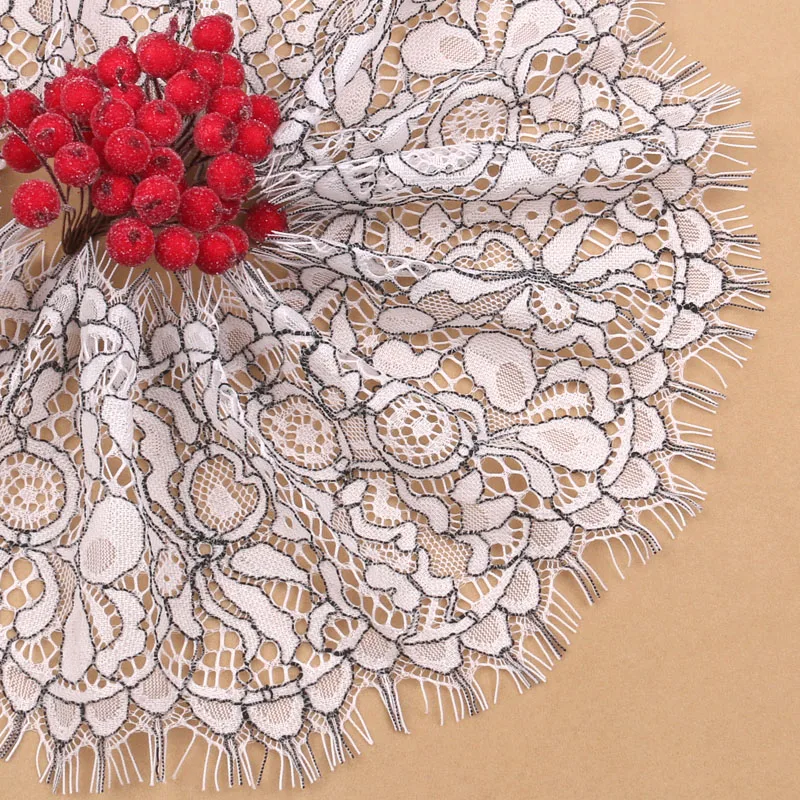 3 метра вышитая кружевная лента шитье Diy Одежда платье красивая сетка ресницы