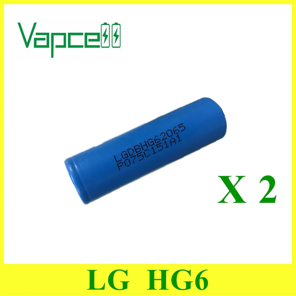 2 шт. 100% оригинальные литиевые аккумуляторные батареи VAPCELL 20650 3000 мАч 30 А для LG HG6 |