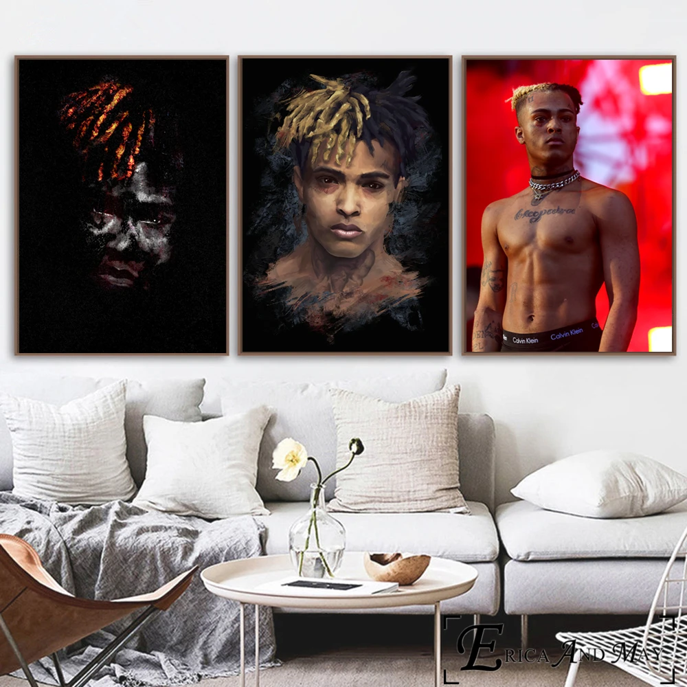 Картина на холсте Xxxtentacion Jahseh Dwayne Onfroy настенные картины домашний декор плакат и