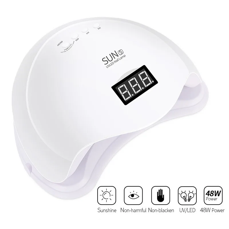 48 Вт SUN5 УФ лампа для ногтей Инструмент Маникюр УФ светодиодный льдинка светильник двойной Солнечный свет 24 светодиодный s Сушилка для ногтей быстрая сушка для всех типов Гель-лак