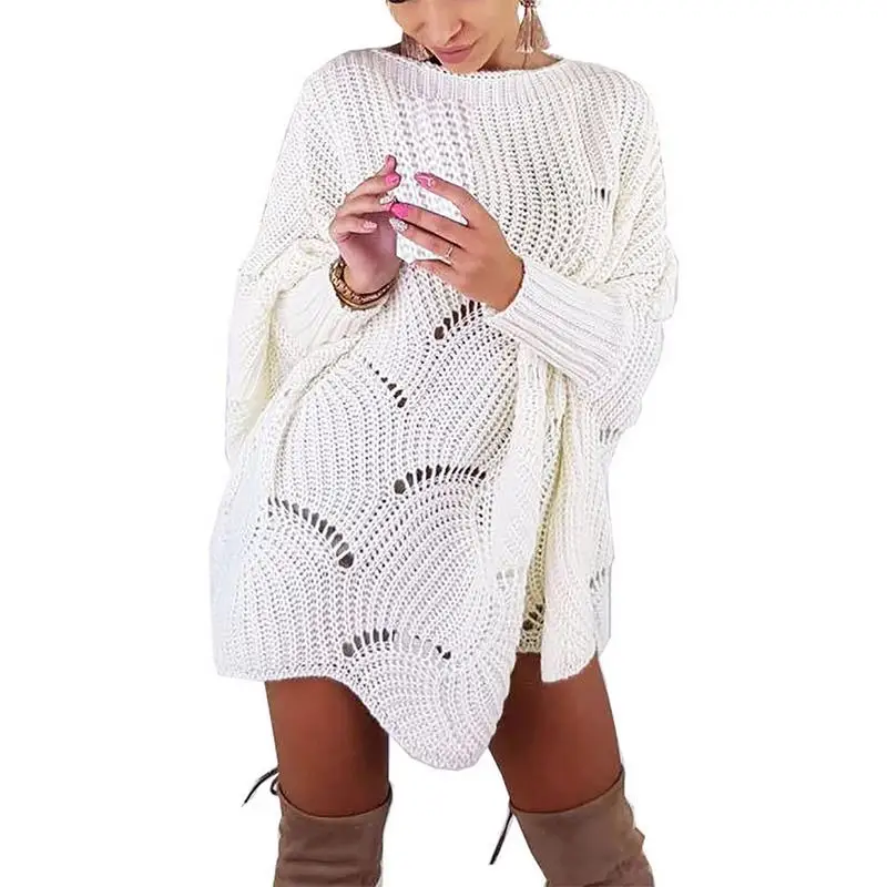 2018 Knitted Cloak Sweater Women Casual Loose Shawl Autumn Winter Streetwear Poncho Women Sweater And Pullovers Women Plus Size