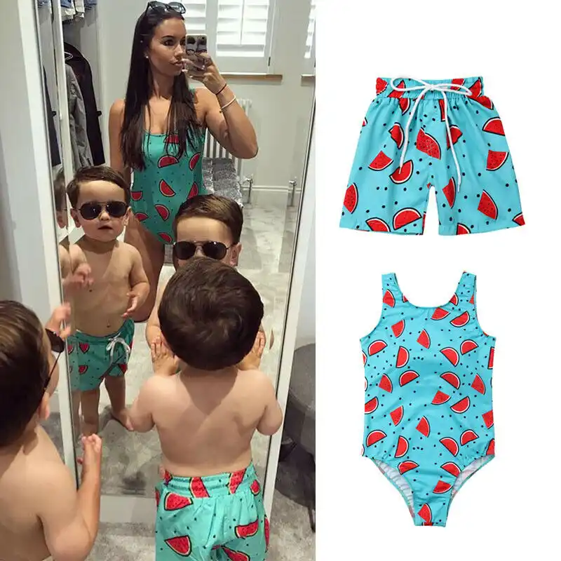 mommy and baby boy matching swimwear