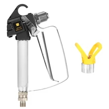 Высокое качество 3600PSI высокого давления безвоздушный распылитель краски пистолет безвоздушного распыления машина с защитная насадка для насоса опрыскиватель