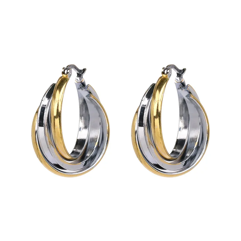 

Metal Irregular Golden Hoop Earrings For Women Geometric Circle Wedding Party Statement Earrings Girls Fashion Earring Jewelry
