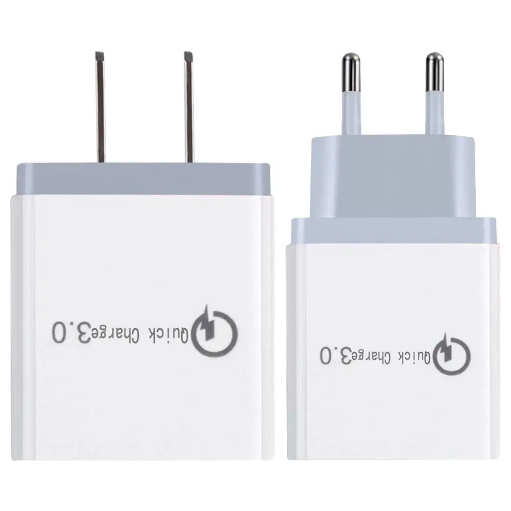 3 منافذ شاحن جداري USB PD QC3.0 سريع شحن 2.4A نوع C USB3.1 سريع تهمة لنا الاتحاد الأوروبي التوصيل PD شاحن ل الهواتف المحمولة و أقراص