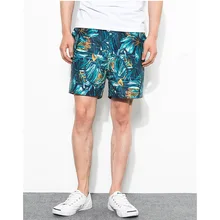 Летние новые пляжные шорты мужские пляжные шорты Купальники Короткие Бермуды пляжные шорты быстросохнущие пляжные брюки с цветочным принтом