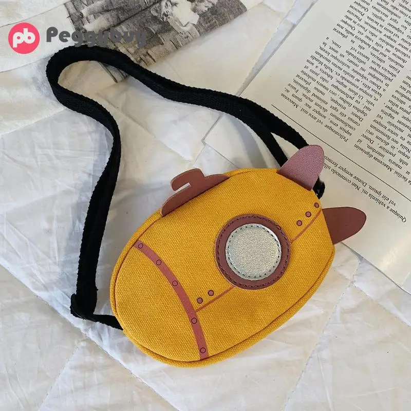 

Cute Rocket Crossbody Handbag Mini Bag Children Cartoon Messenger Bags For Girls Canvas Shoulder Messenger Bags School Bags