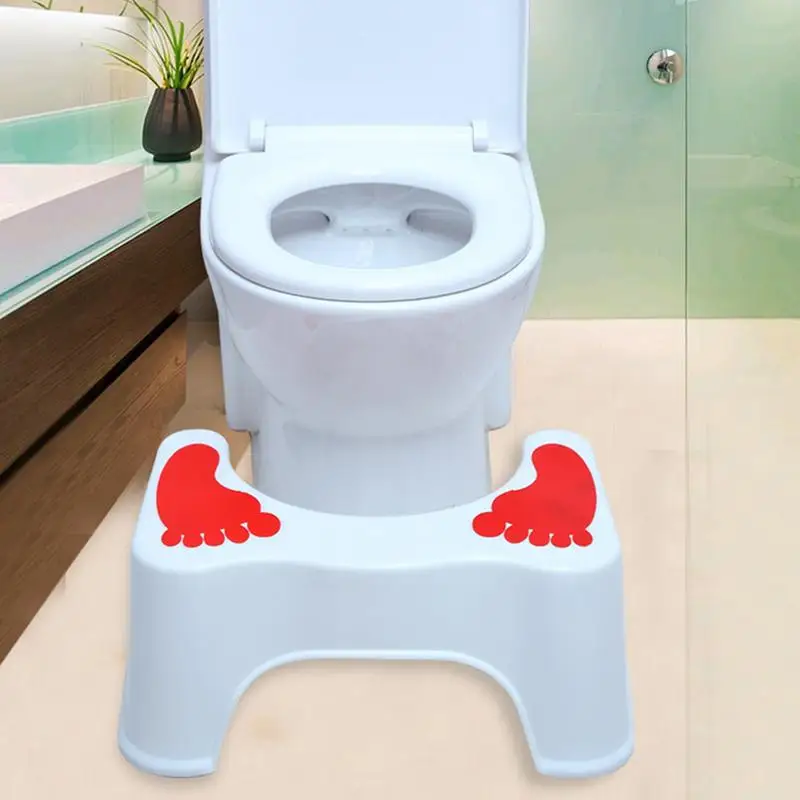 

Bathroom Toilet Plastic Pedestal Stool Elderly Pregnant Women Non-slip Plastic Small Square Stool Multifunctional Toilet Stool