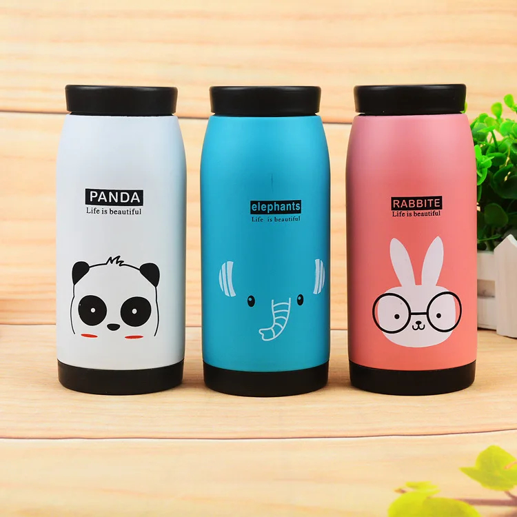 NEW 350ml Cartoon Thermos Cup Flasks Bottle Stainless Steel Thermocup