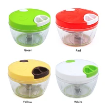 Hand-power Food Chopper Manual Meat Grinder 500ML Mincer Mixer Kitchen Speedy Fruit Shredder Vegetable Choppers meat grinder high quality stainless steel manual mini meat grinder mincer table hand crank tool for kitchen 8 zf