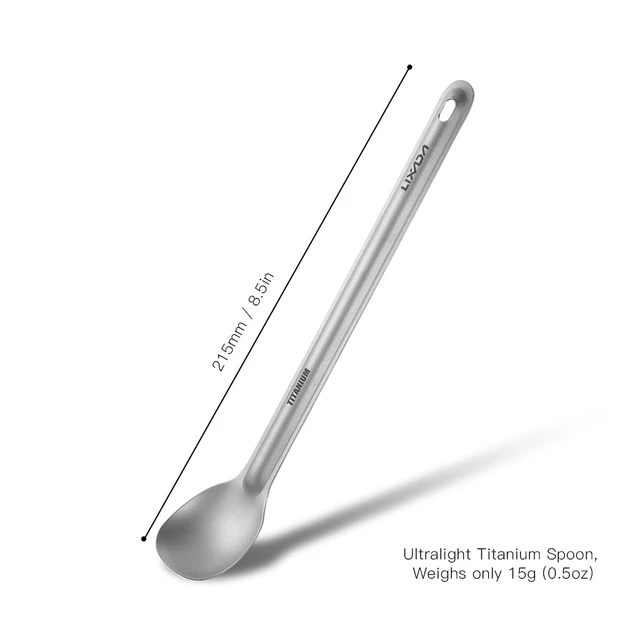 Titanium Long Handle Spoon Outdoor Tableware - Image 6