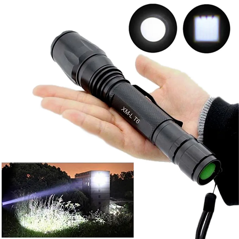 

Zoomable XML T6 LED Hunt Flashlight 5 Mode Light Torch Lamp